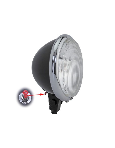 Bates Head Light Led 5 3/4 Black/Chrome.